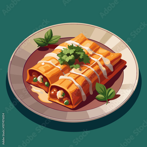 mexican food, enchiladas