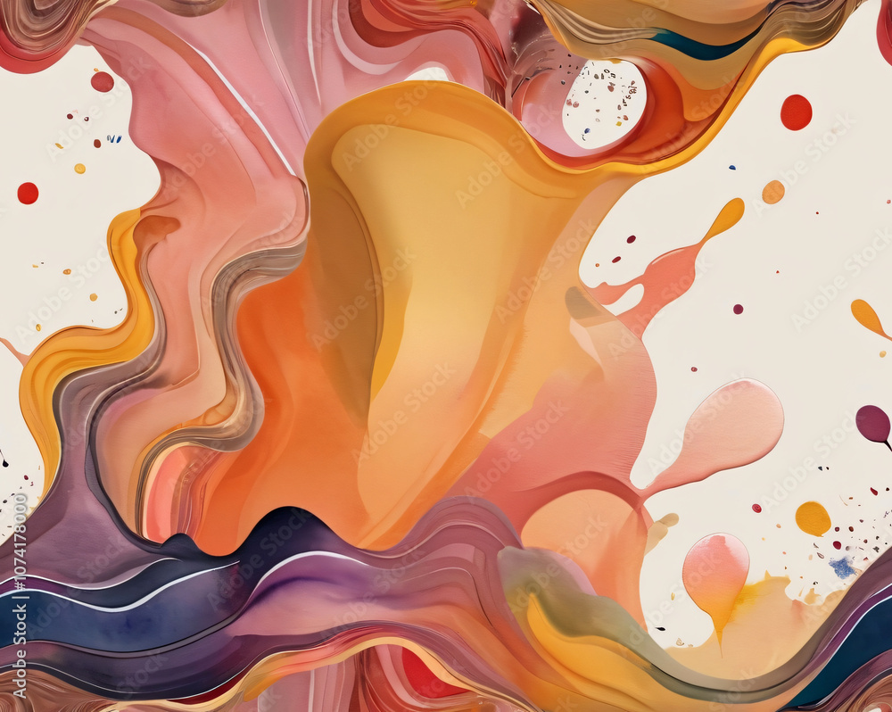 Abstract graphic, watercolor style Abstract graphic, watercolor style