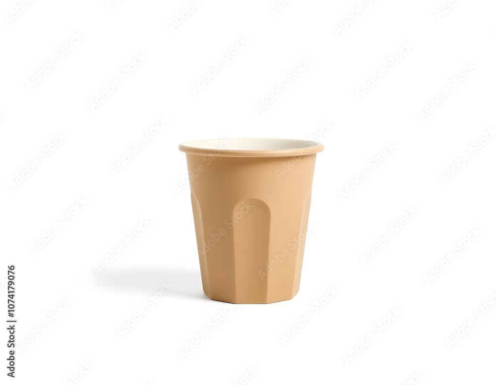 Minimalist Empty Kraft Coffee Cup, empty design Minimalist Empty Kraft Coffee Cup, empty design