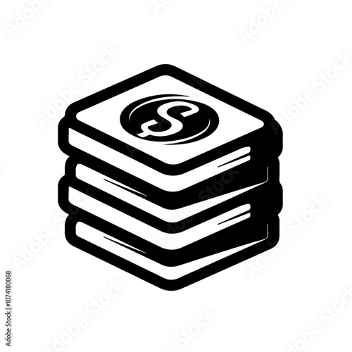 Stack Of Money Vector Logo