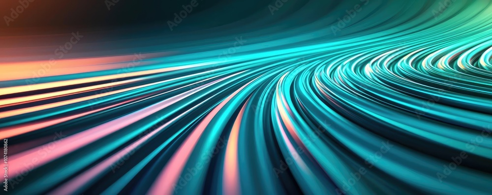 Colorful abstract wave patterns in blue, teal, and pink on a dark background. Colorful abstract wave patterns in blue, teal, and pink on a dark background.