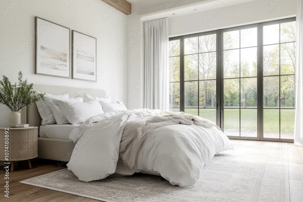 White and Clane French modern bedroom White and Clane French modern bedroom