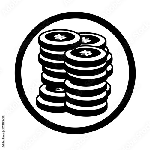 Stack Of Money Vector Logo
