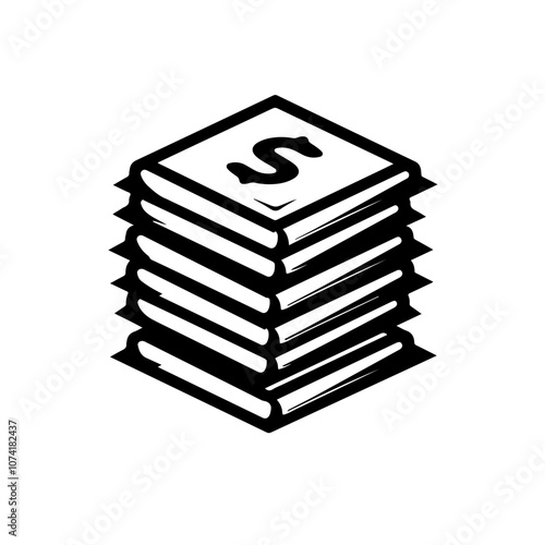 Stack Of Money Vector Logo
