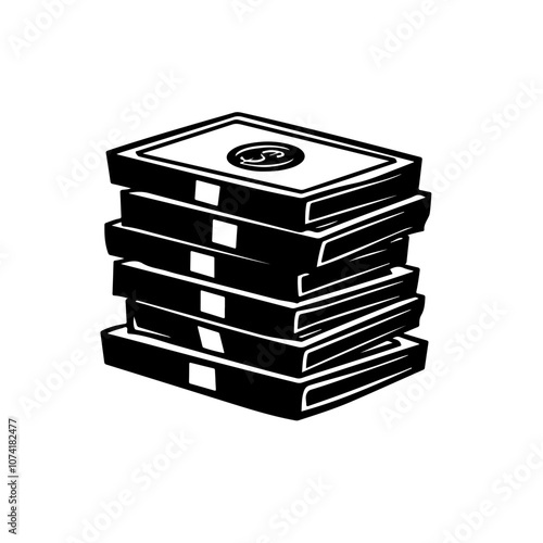 Stacks Of Cash Vector Logo
