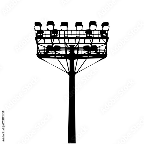 Stadium Lights Vector Logo