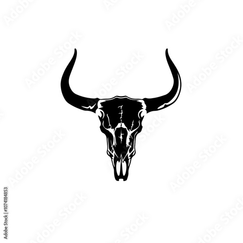 Steer Skull Vector Logo