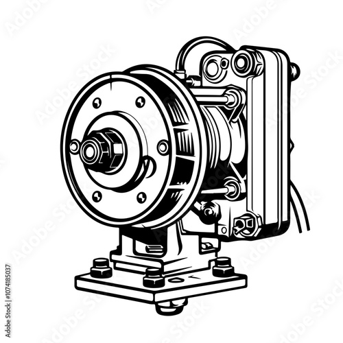 Stepper Motor Vector Logo