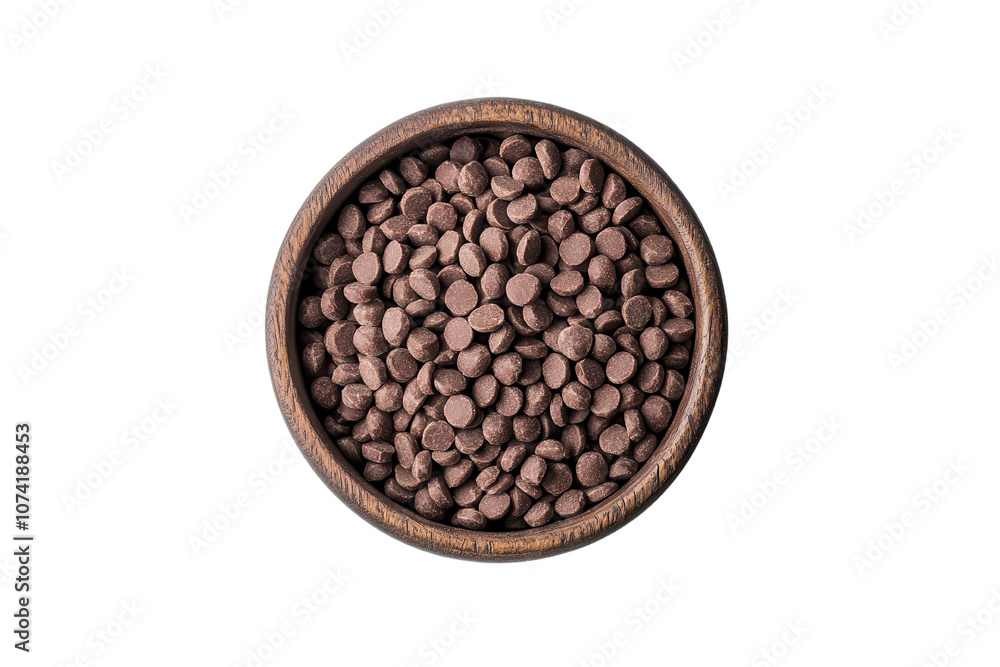Delicious cocoa nibs in a wooden bowl, perfect for baking or snacking. Delicious cocoa nibs in a wooden bowl, perfect for baking or snacking.