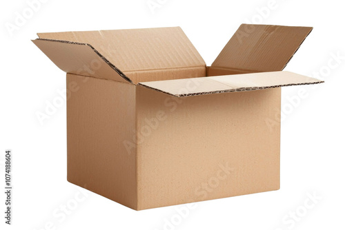 An open cardboard box ready for packing or shipping items efficiently.