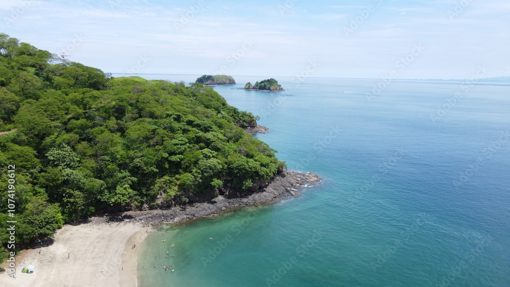 Costa Rica Beach in Guanacaste from the air Costa Rica Beach in Guanacaste from the air