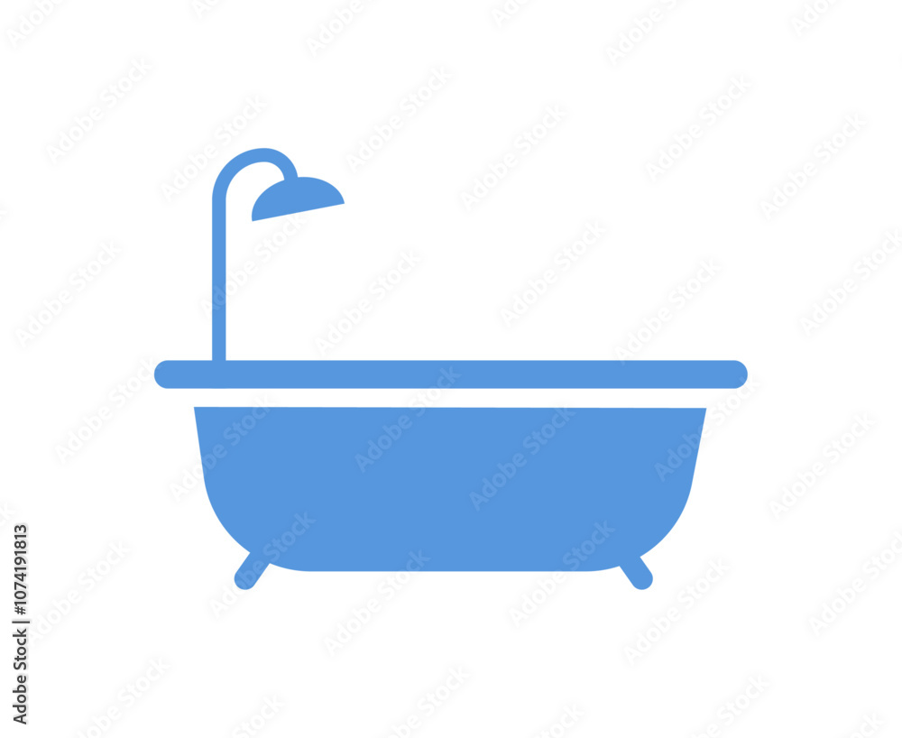 Bathtub icon. Vector illustration Bathtub icon. Vector illustration