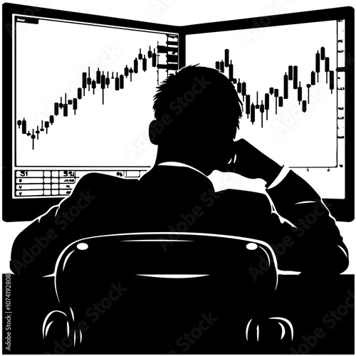 Stock Trader Vector Logo