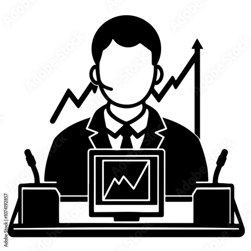 Stock Trader Vector Logo