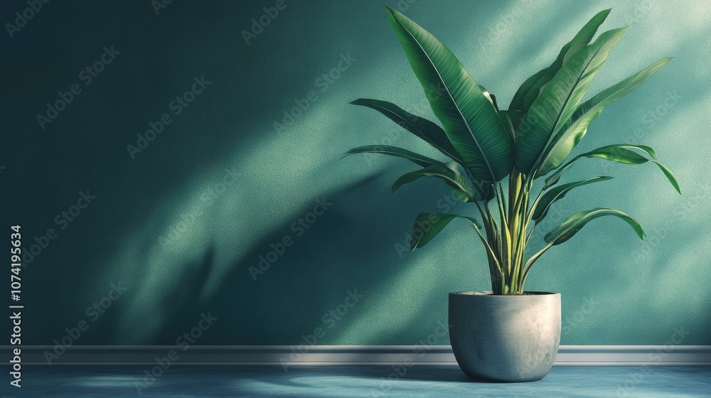 3D rendering of an indoor plant 3D rendering of an indoor plant