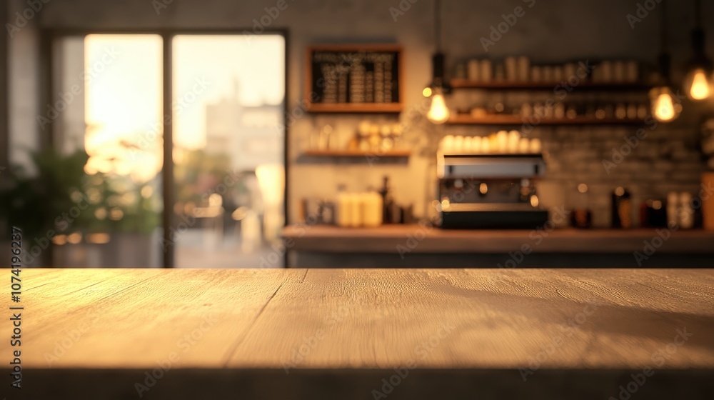 3D rendering of an abstract blurred coffee shop with a vintage filter 3D rendering of an abstract blurred coffee shop with a vintage filter