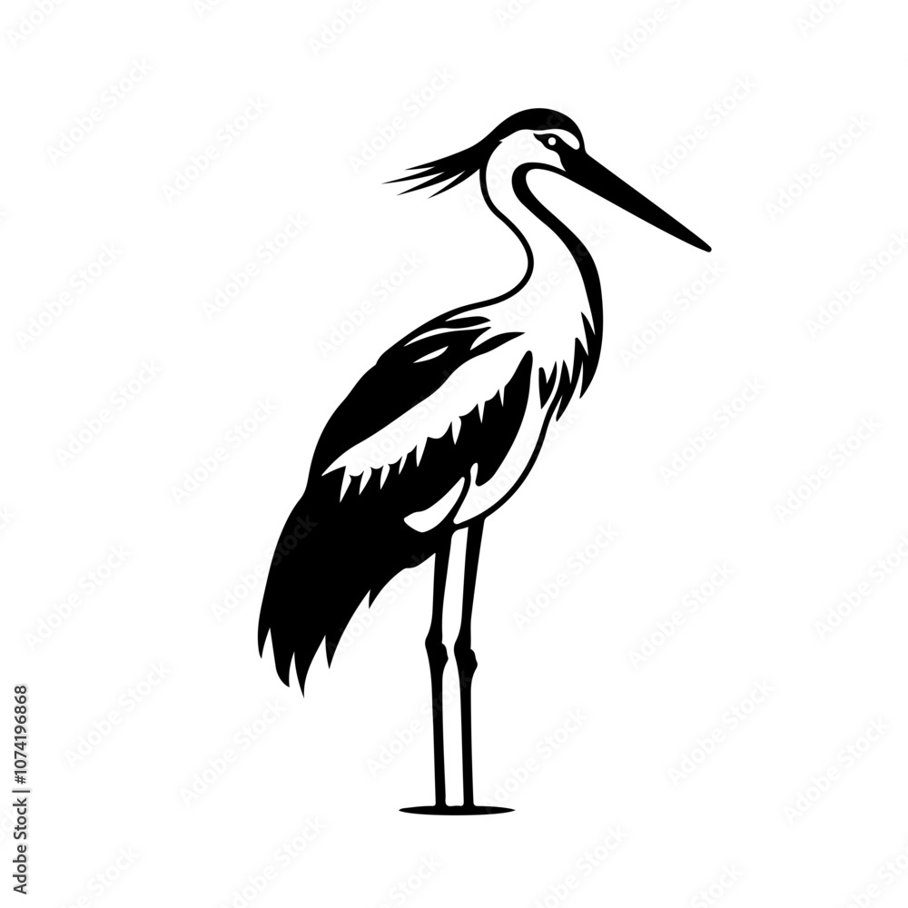 Obraz premium Stork Vector Logo