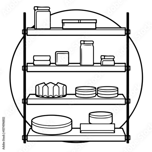 Store Shelves Vector Logo