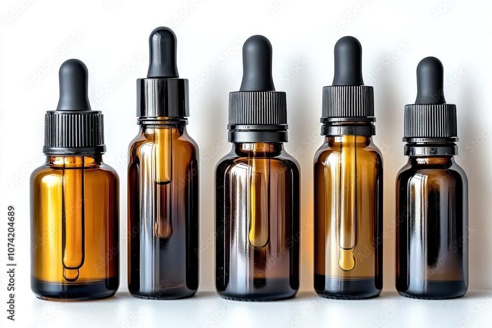 Minimalist Arrangement of Skincare Bottles and Jars Minimalist Arrangement of Skincare Bottles and Jars