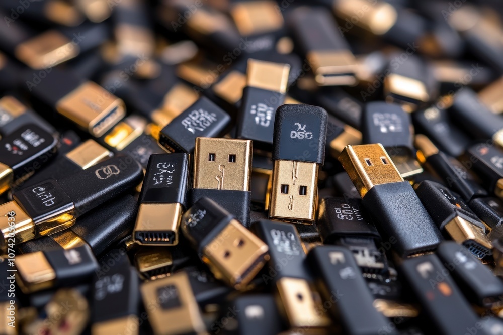 Neatly Coiled Cables with Compatibility Labels Neatly Coiled Cables with Compatibility Labels