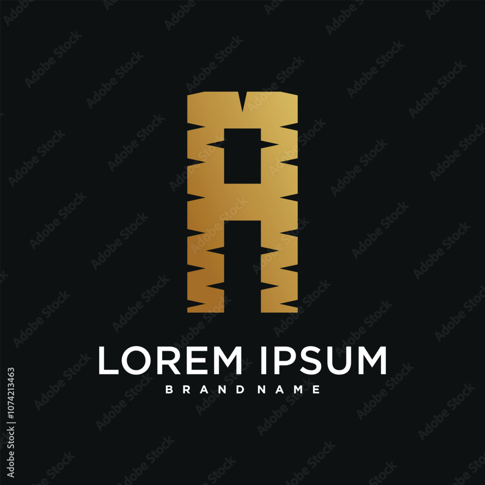 Obraz premium Letter A logo design vector icon with creative idea. Premium Vector