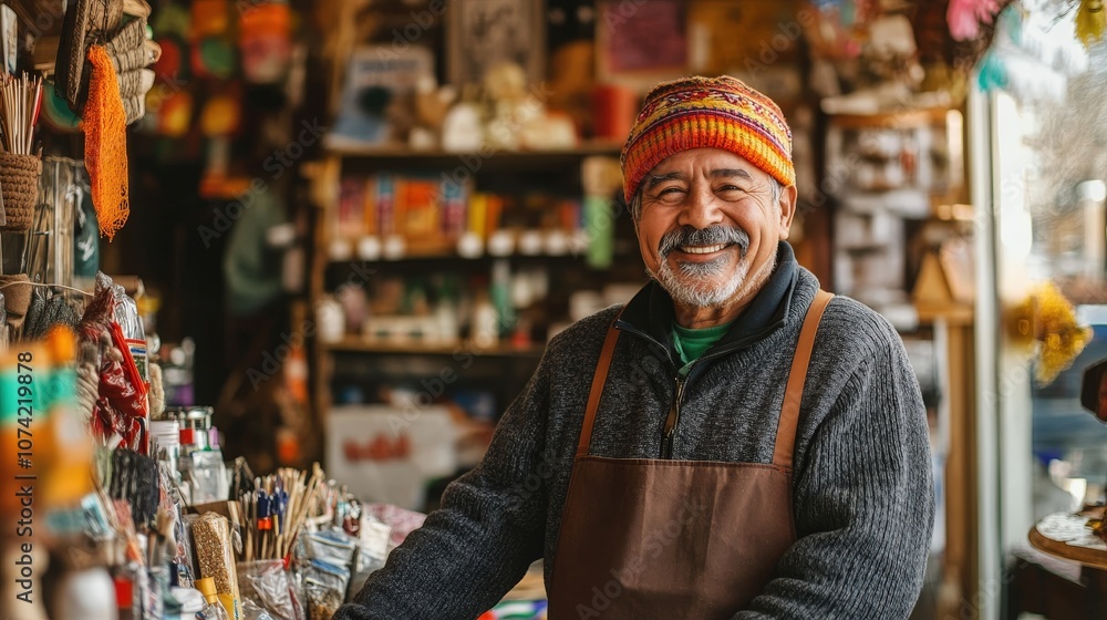 A small immigrant-owned shop in a bustling neighborhood, filled with handmade crafts and locally sourced goods. A small immigrant-owned shop in a bustling neighborhood, filled with handmade crafts and locally sourced goods.
