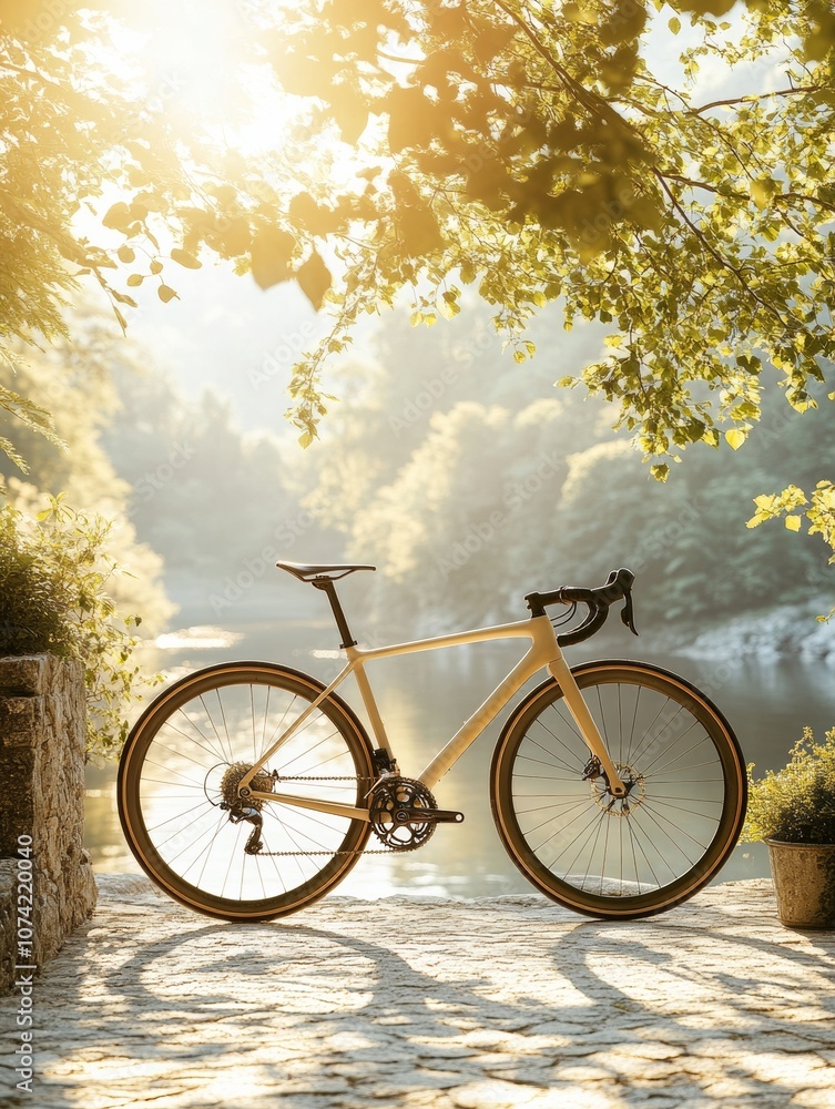 Fototapeta premium Go For a Ride Day Embrace Nature with Cycling - Perfect for Earth Day and World Environment Day