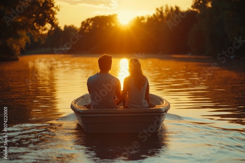 Romantic Boat Ride at Sunset on Go For a Ride Day, Valentines Day, and Earth Day