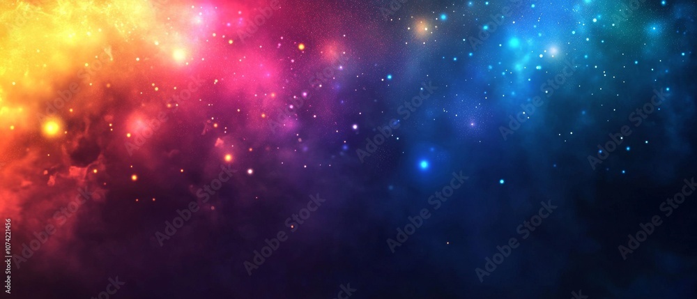 Vibrant cosmic nebula with glowing stars, depicting the beauty of deep space and galactic colors. Vibrant cosmic nebula with glowing stars, depicting the beauty of deep space and galactic colors.