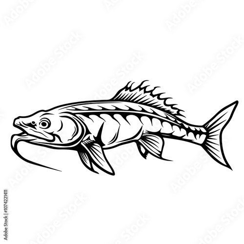 Sturgeon Vector Logo