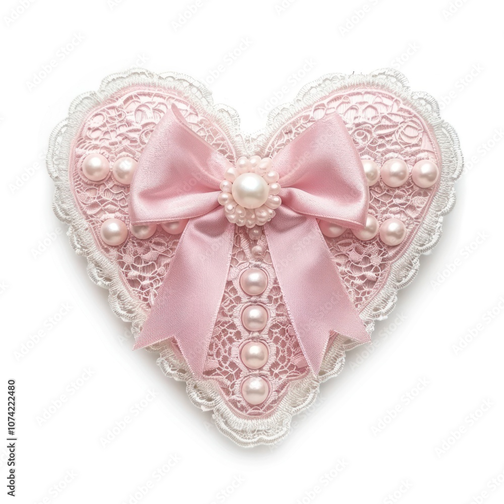 Elegant lace heart decoration Elegant lace heart decoration