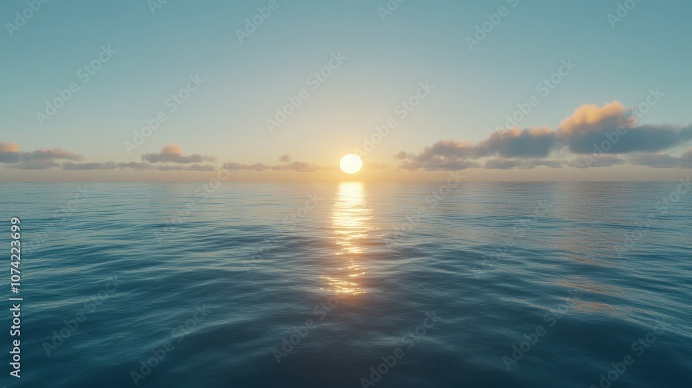 A sunrise reflecting over calm ocean waters, symbolizing the peaceful start of a new chapter, filled with hope and new directions. A sunrise reflecting over calm ocean waters, symbolizing the peaceful start of a new chapter, filled with hope and new directions.