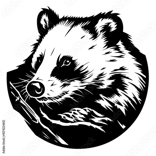 Sunda Stink Badger Vector Logo