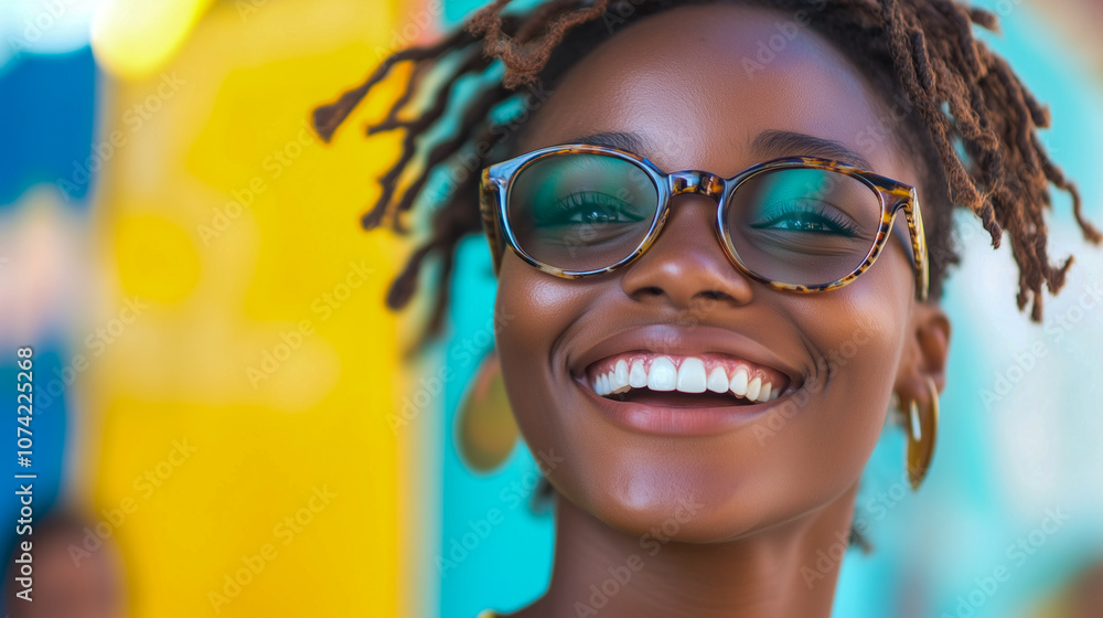 person with a bright, genuine smile, eyes sparkling with joy, warm background person with a bright, genuine smile, eyes sparkling with joy, warm background