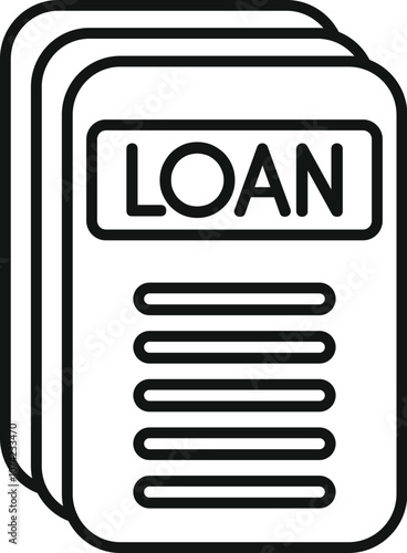 Loan documents outline the terms of a borrowing agreement between lender and borrower
