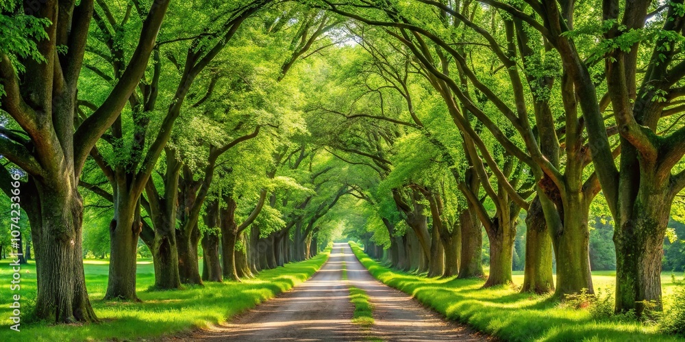 Beautiful view of a lush green countryside Beautiful view of a lush green countryside