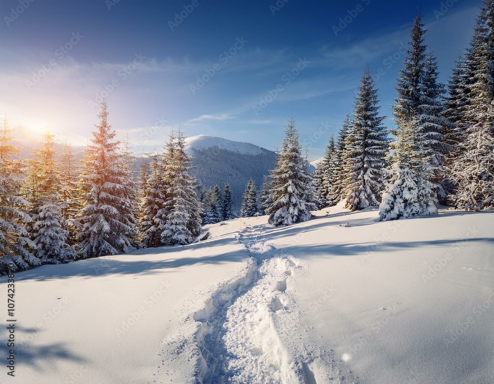 Winter Hiking Path Winter Hiking Path