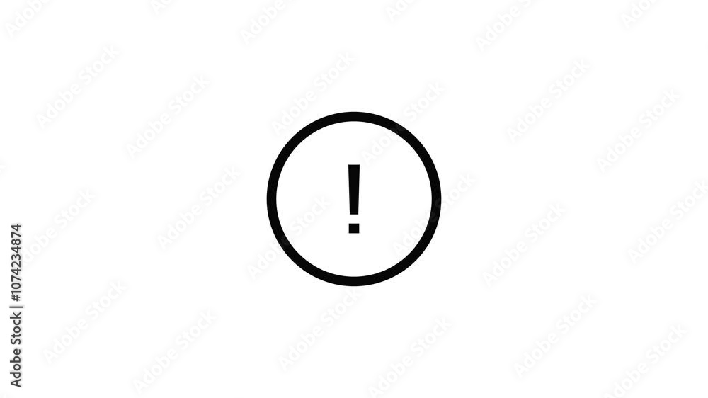 Abstract Danger Warning Sign Animation. Abstract Danger Warning Sign Animation.