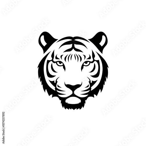 Majestic Tiger Emblem – Wild Spirit in Minimalist Design