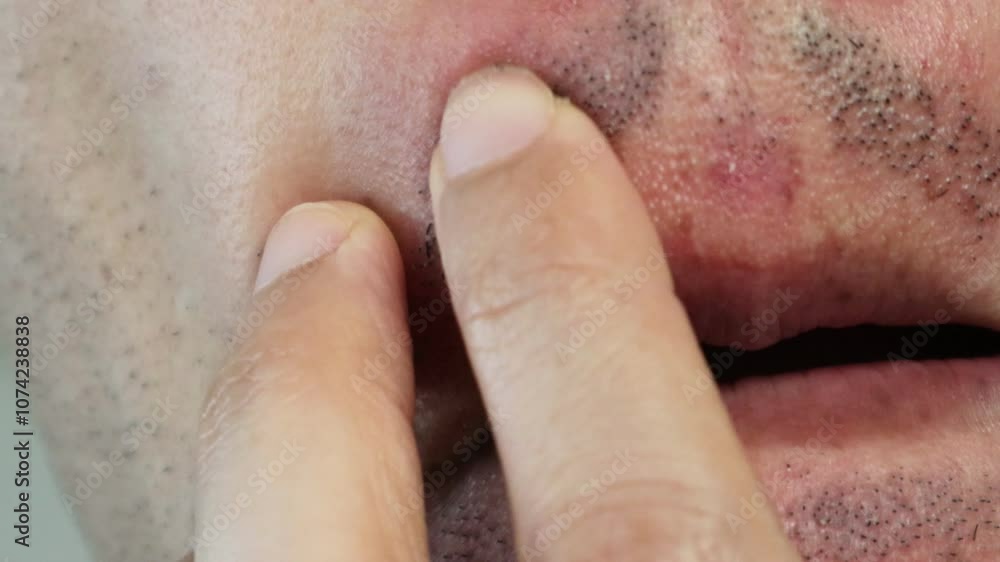 レーザー脱毛後に髭が抜けるようになった男性 レーザー脱毛後に髭が抜けるようになった男性