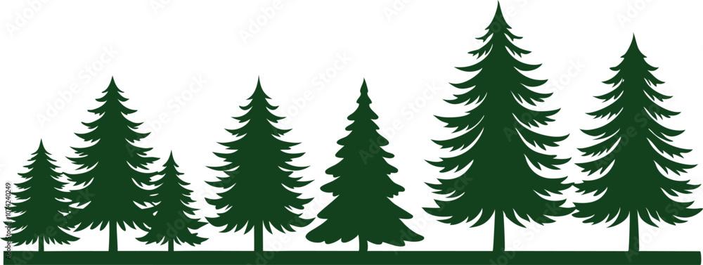 Obraz premium ​set of trees