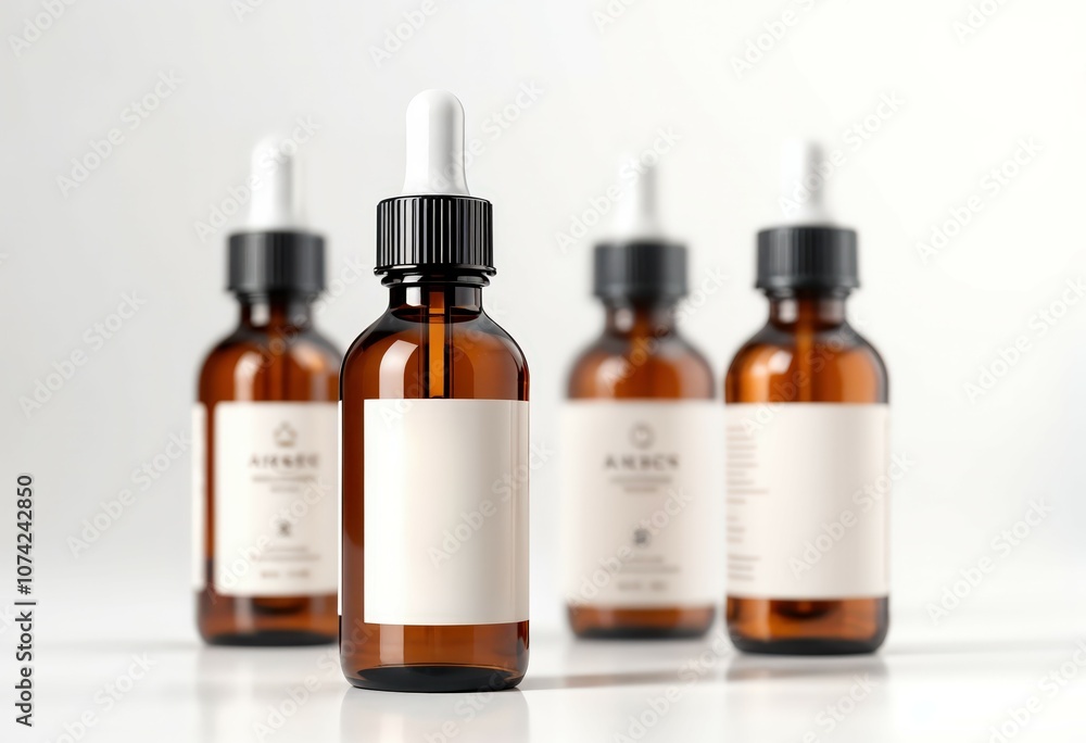 Refined Simplicity: Amber Dropper Bottle with Minimalist Packaging Refined Simplicity: Amber Dropper Bottle with Minimalist Packaging