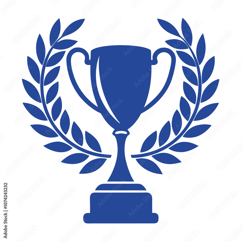 Trophy with laurel wreath vector illustration
Trophy with laurel wreath vector illustration
