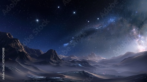 Meteor shower landscape pictures present a breathtaking and magical view. A captivating display of celestial wonder