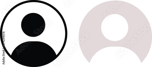 Profile icon. Avatar or user symbol Avatar account icon vector. Default social media profile photo symbol. Vector user icon
