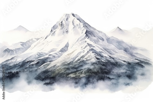Wallpaper Mural Mountain snow nature stratovolcano. Torontodigital.ca