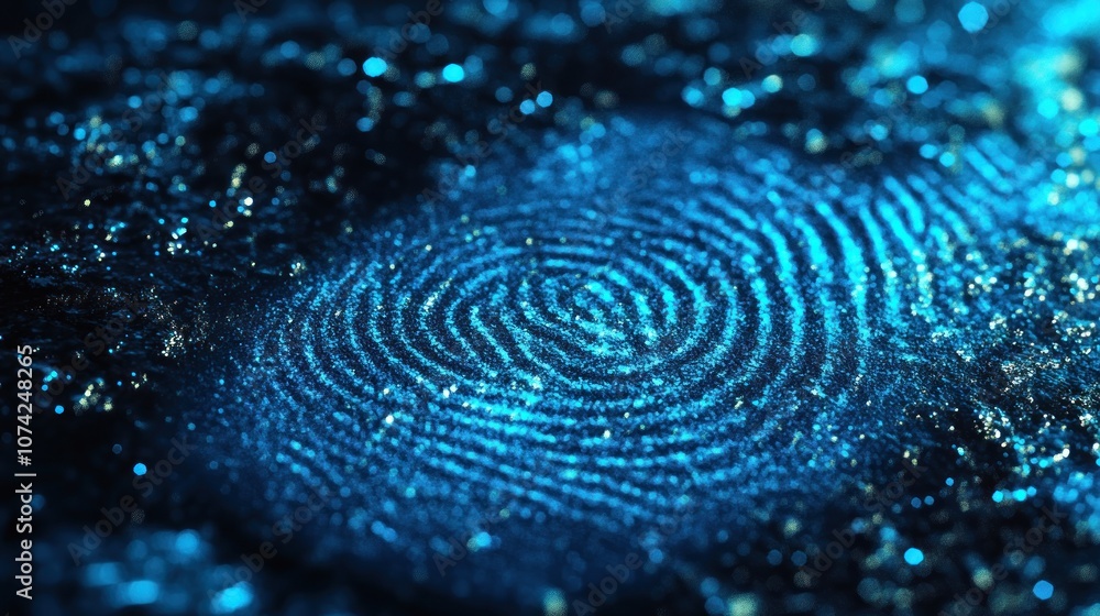 A close-up of a blue fingerprint pattern, showcasing intricate details and textures. A close-up of a blue fingerprint pattern, showcasing intricate details and textures.