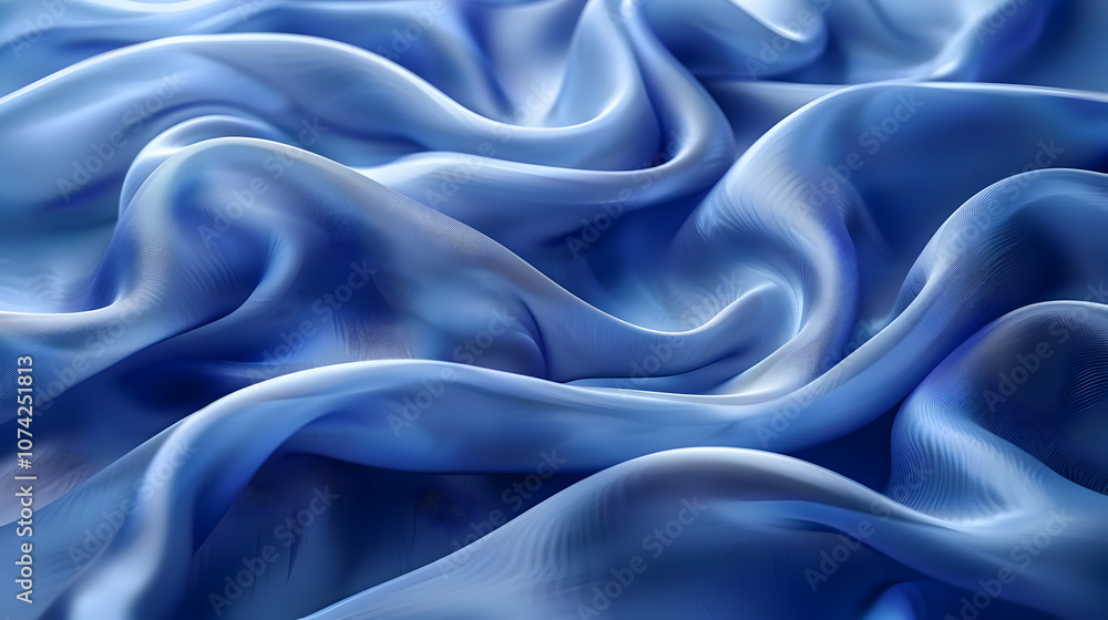 Abstract Blue Fabric Background Abstract Blue Fabric Background