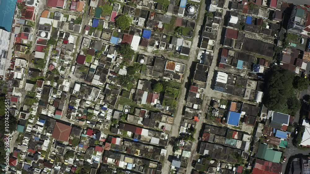 4K Drone Aerial of Philippines Manila Cemetery Graveyard Slums 4K Drone Aerial of Philippines Manila Cemetery Graveyard Slums