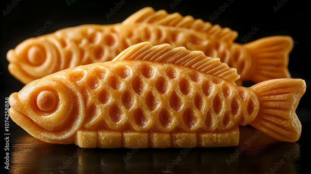 Deliciously crafted fish-shaped snacks, perfect for any culinary delight or party platter. Deliciously crafted fish-shaped snacks, perfect for any culinary delight or party platter.